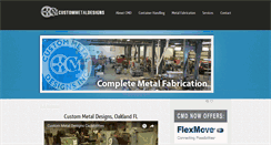 Desktop Screenshot of custommetaldesigns.com